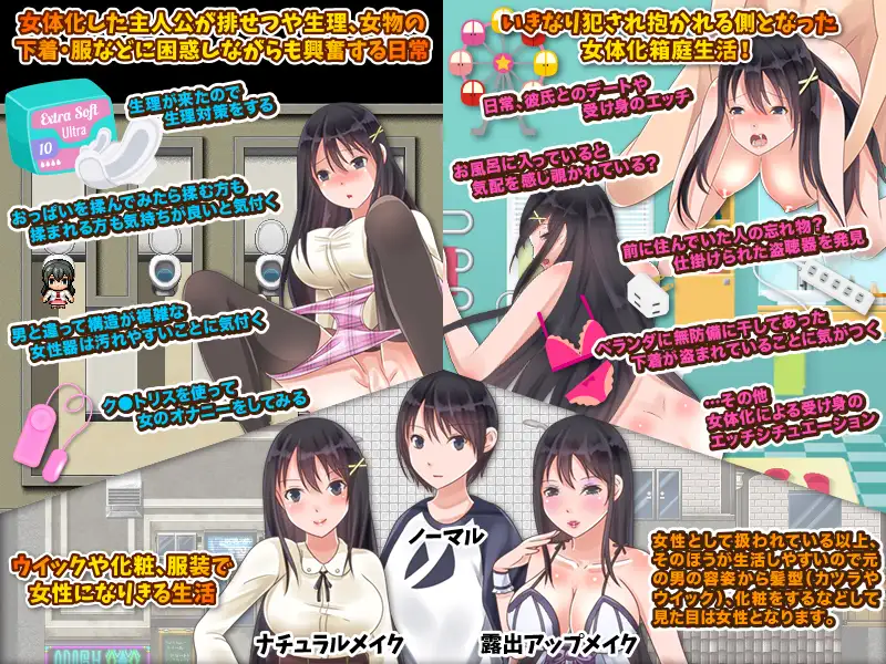 RPG/汉化/双端丨醒来后我变成女孩子了 目覚めると突然、身体が女になっていた俺のリアルな女性生活 【20251203】 游戏截图 6