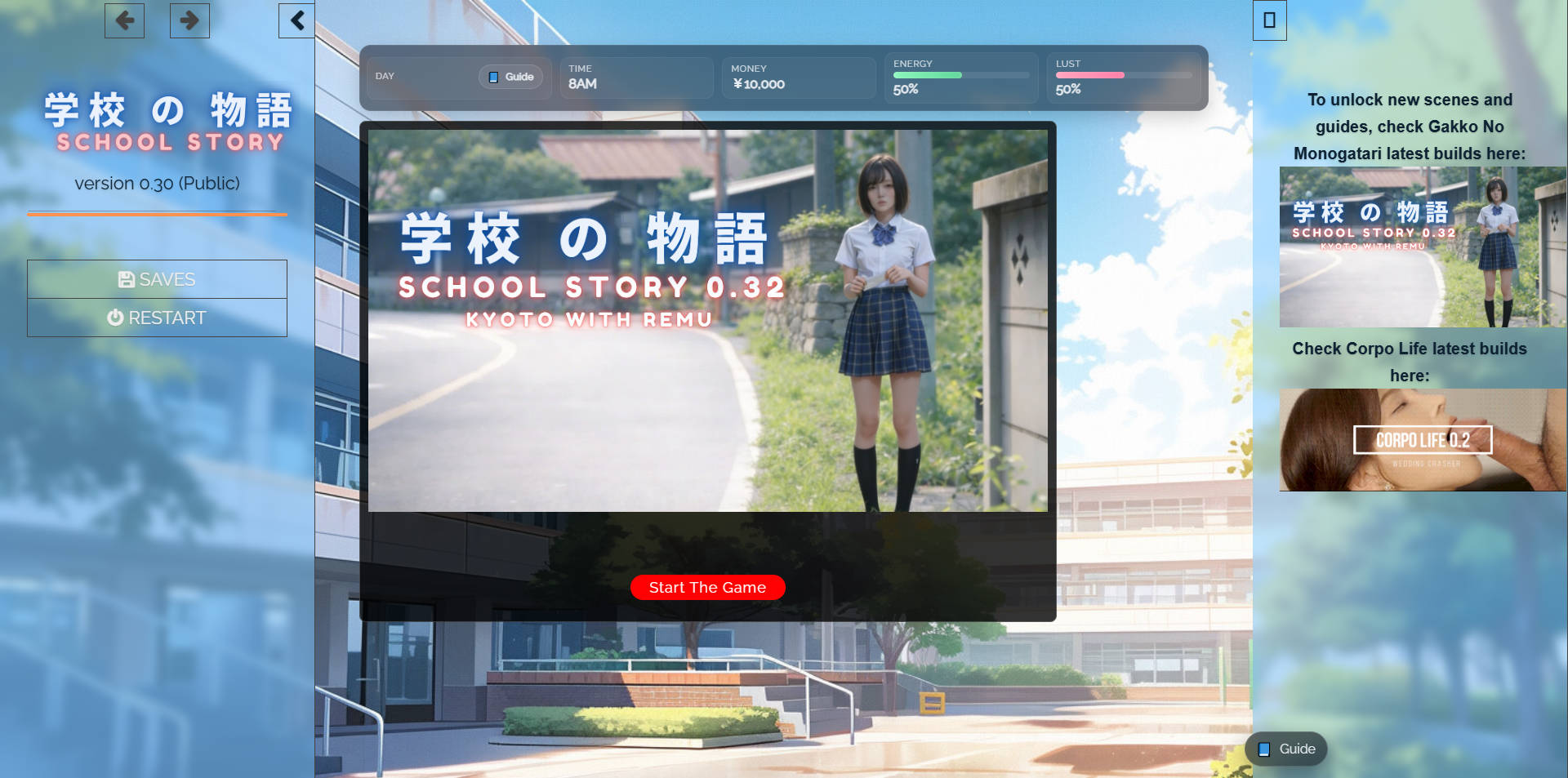 HTML/汉化/真人丨学校の物语 Gakko No Monogatari V0.32 浏览器汉化 【20260415】 游戏截图 5