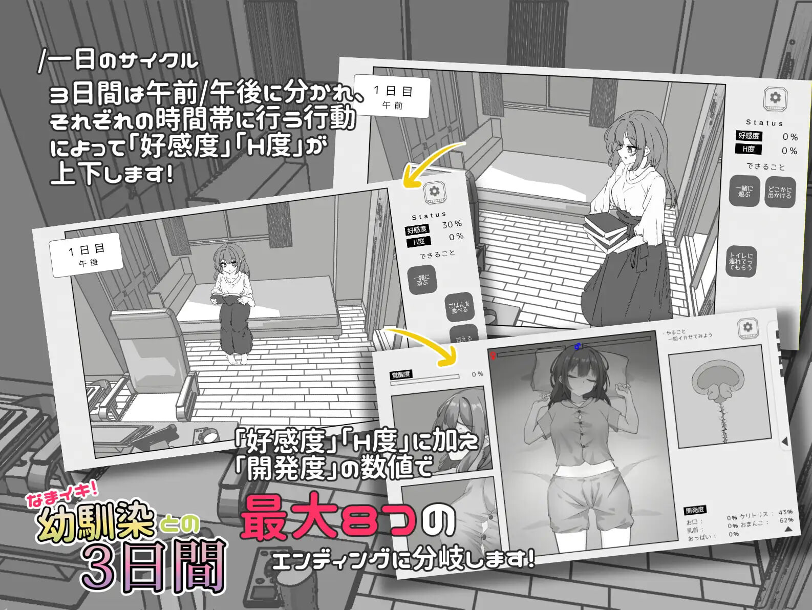 SLG/官中/双端丨与温柔可爱的大姐姐一起的秘密三天 ゆるふわお姉ちゃんと秘密の3日間 -YOKO v1.0 官中版【20260611】 游戏截图 3