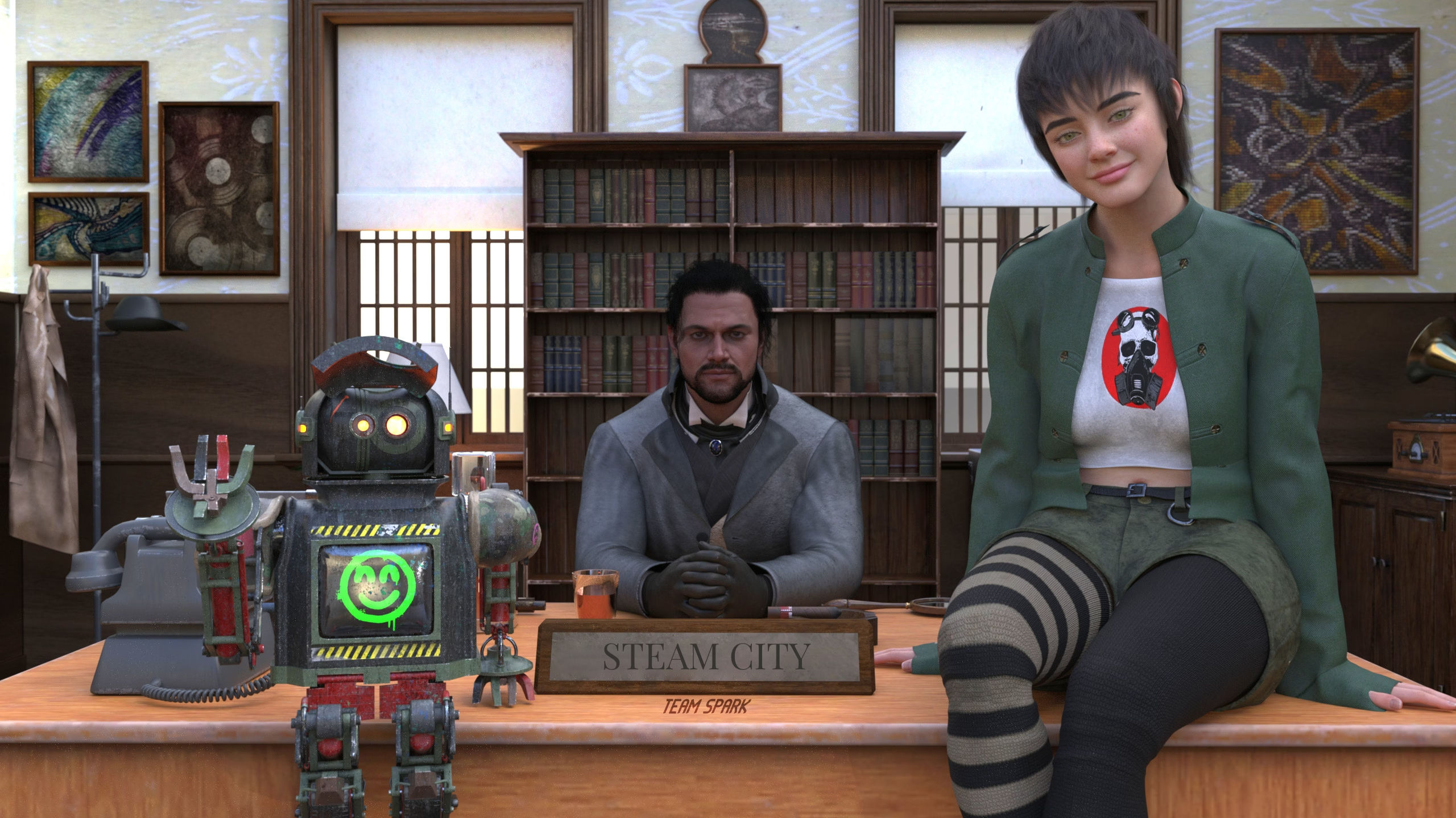 [欧美SLG/AI汉化]蒸汽城 Steam City v0.2.5【20260811】 游戏截图 1