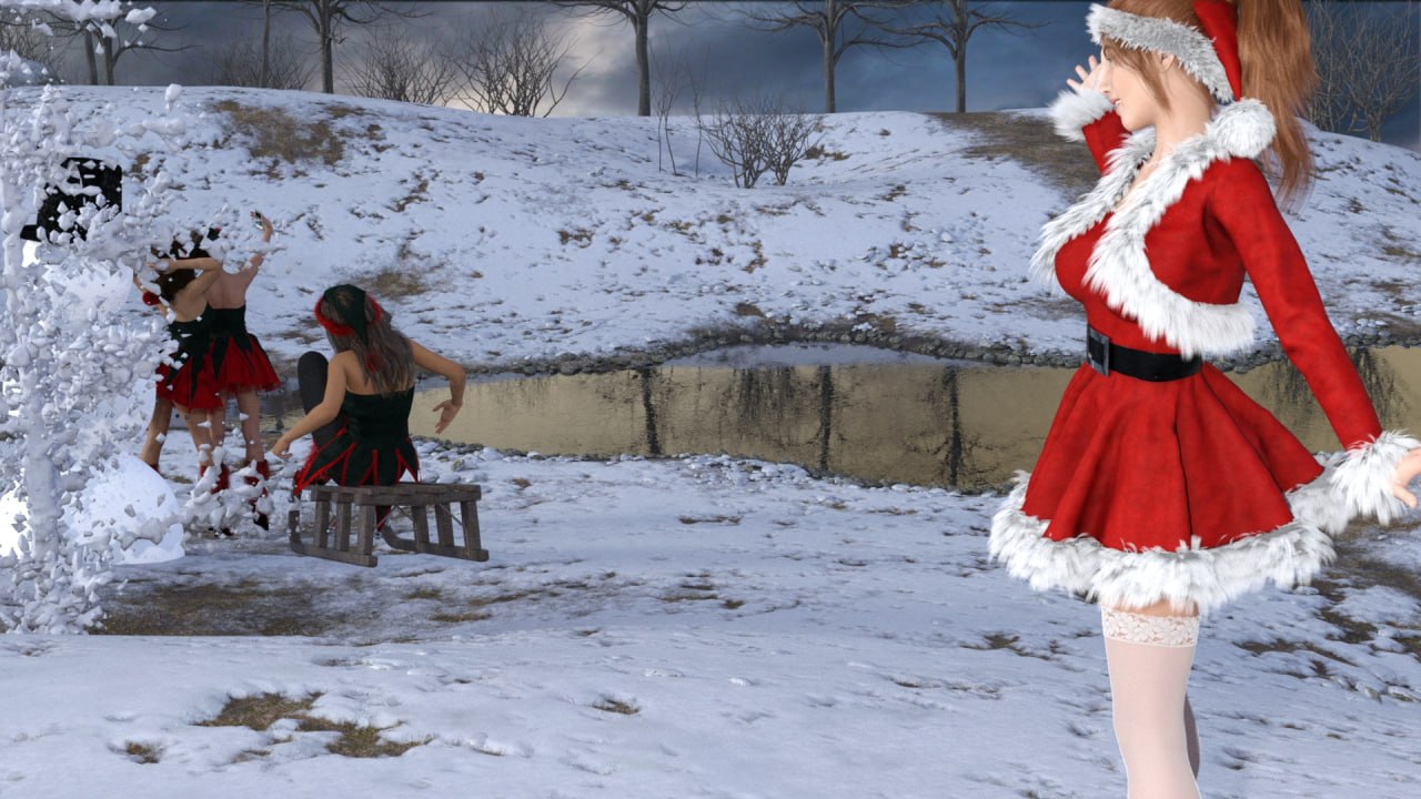 [SLG] [SLG/3D/欧美]海莉与克拉拉的圣诞特辑 Haley and Clara's Christmas Special v1.0 汉化完结版【20260819】 游戏截图 8
