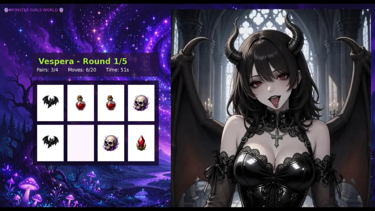 [SLG官中PC动态步兵]脱衣记忆：魔物娘世界 Strip Memory Monster Girls World【20260910】 游戏截图 1