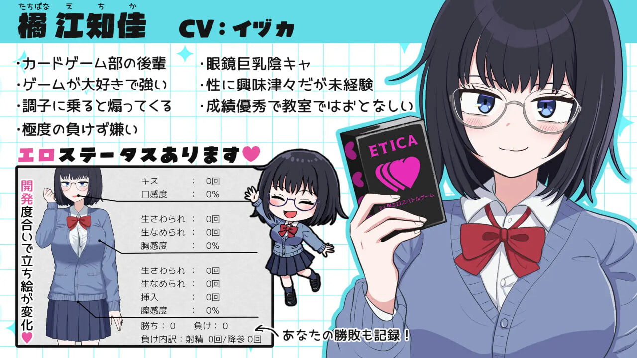 新作[互动SLG/抚摸触摸] 埃奇卡的埃奇卡 えちかのエチカ 内嵌AI汉化版【20260920】 游戏截图 2