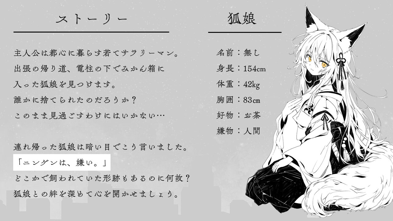 [RPG/2D/日式]捡到的狐娘逐渐亲近的夜晚 拾った狐娘が少しずつ懐いてくる夜 内嵌AI汉化版【20260930】 游戏截图 2