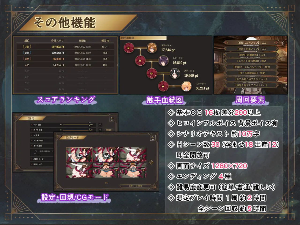 [SLG汉化PC]魔胎受孕 ～古代触手与异种交配的实验记录 魔胚受胎 ～古代触手と異種交配の実験記録v26.09.19【20260930】 游戏截图 5