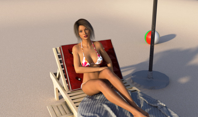 极乐假期：大学教师的海滩艳遇（Awesome Vacation）v0.5.5 部分汉化 游戏截图 5