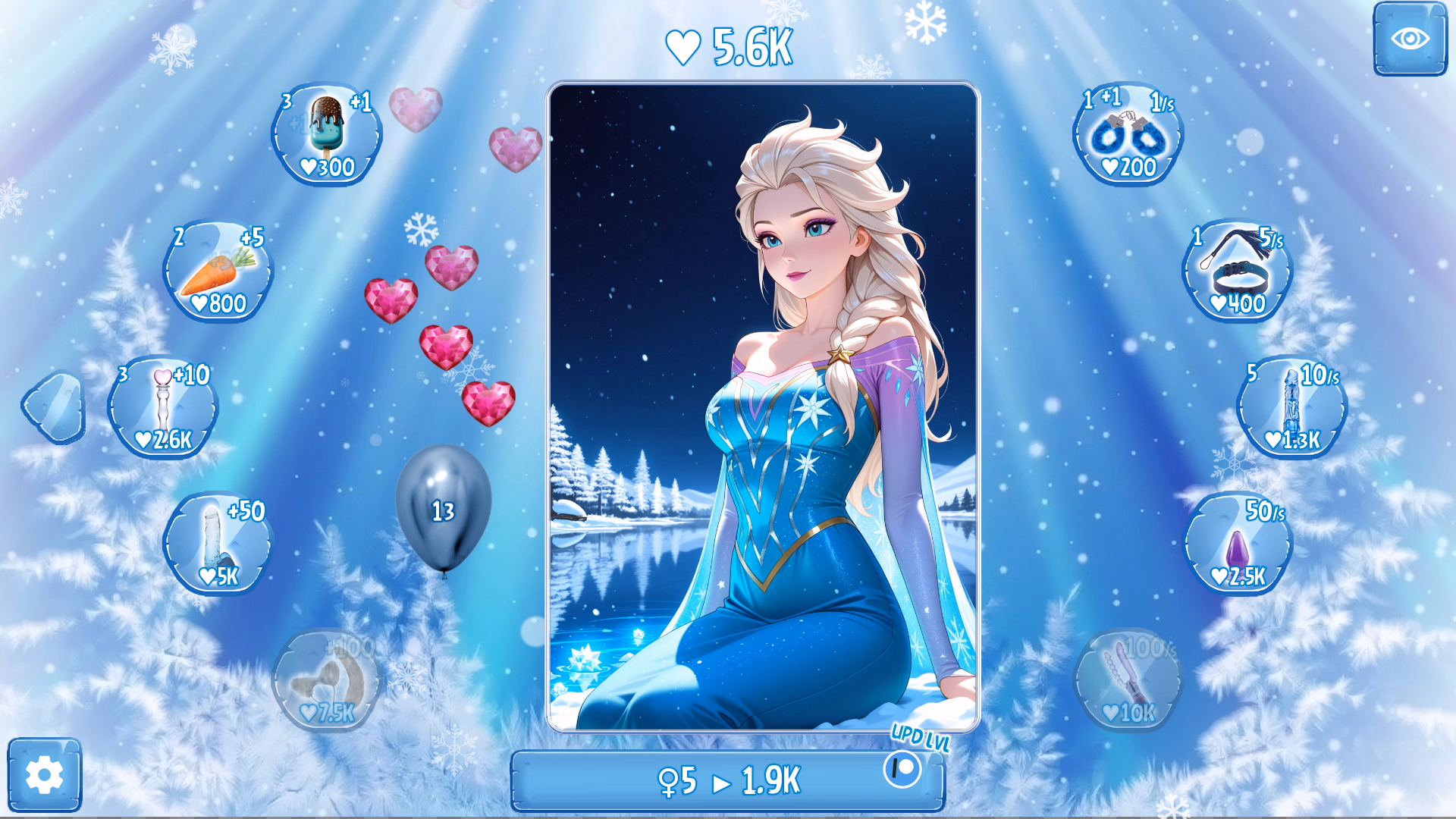 艾莎点击器：冰雪高潮（Elsa Clicker）v1.0.1 精翻汉化 游戏截图 4