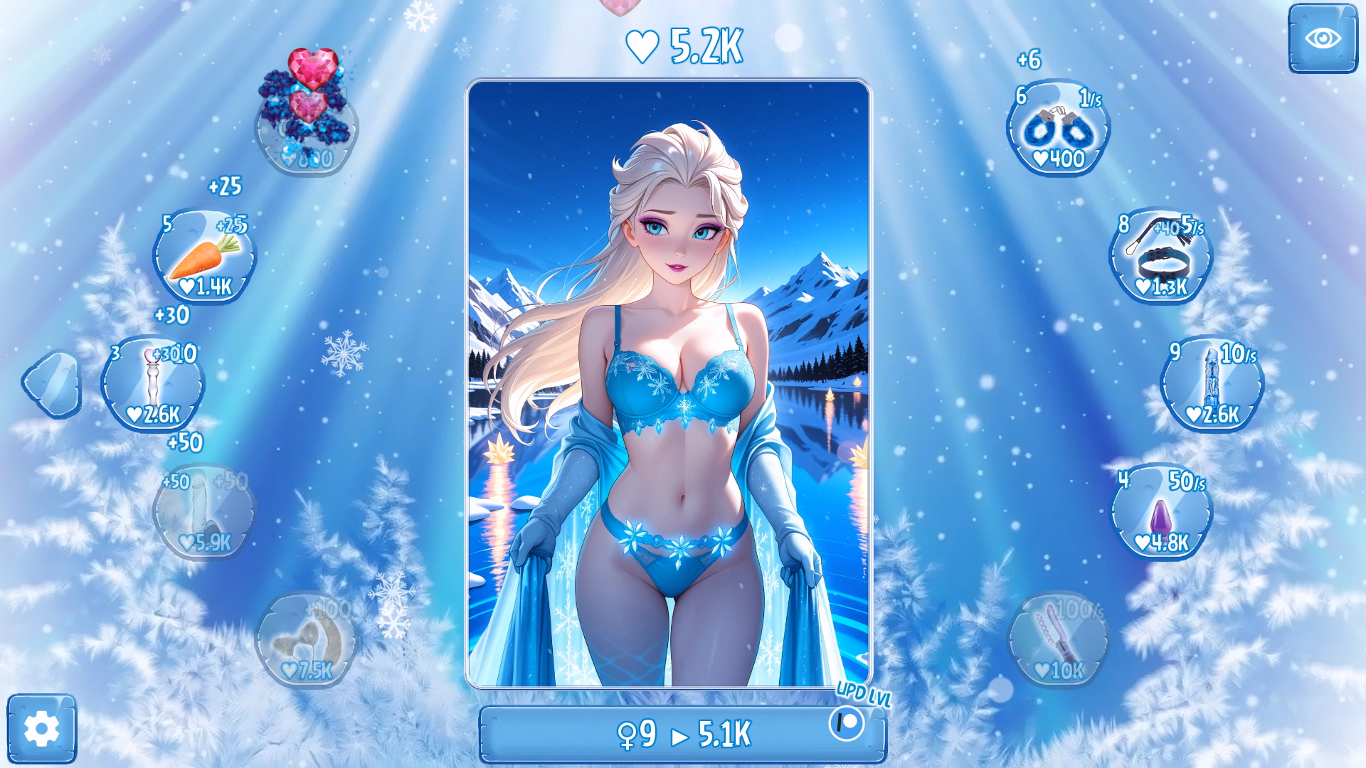 艾莎点击器：冰雪高潮（Elsa Clicker）v1.0.1 精翻汉化 游戏截图 5