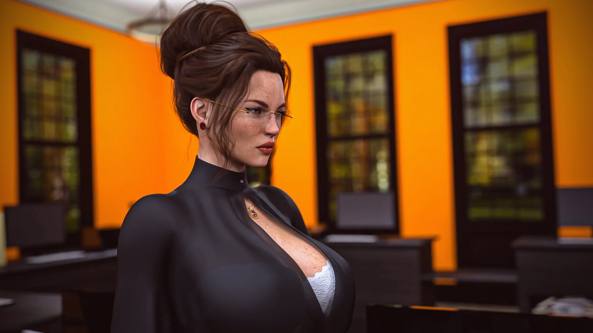 校园生活：卧底探员的艳遇（Campus Lyfe）Ch.1 BETA 精翻汉化 游戏截图 3