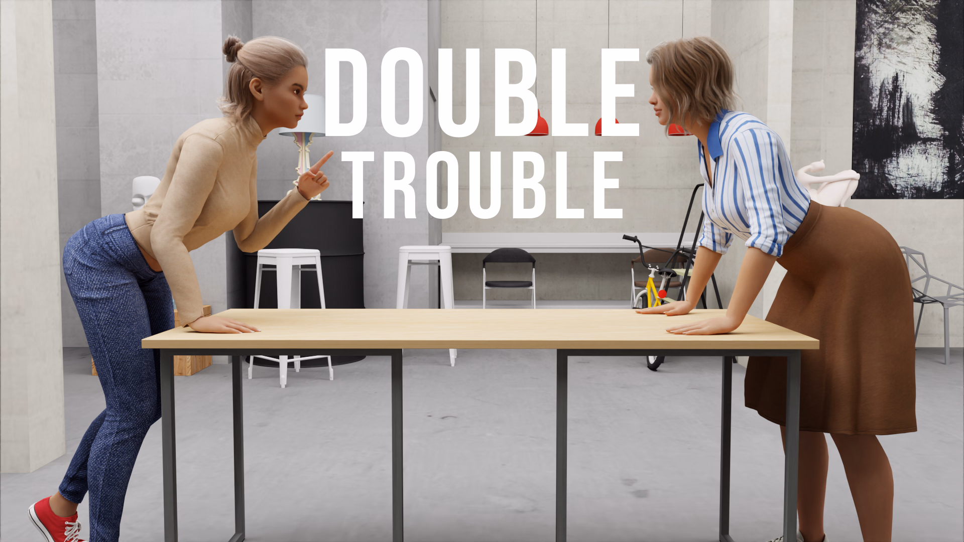 双重麻烦:职场风流经理(Double Trouble)v1.0 精翻汉化 游戏截图 1