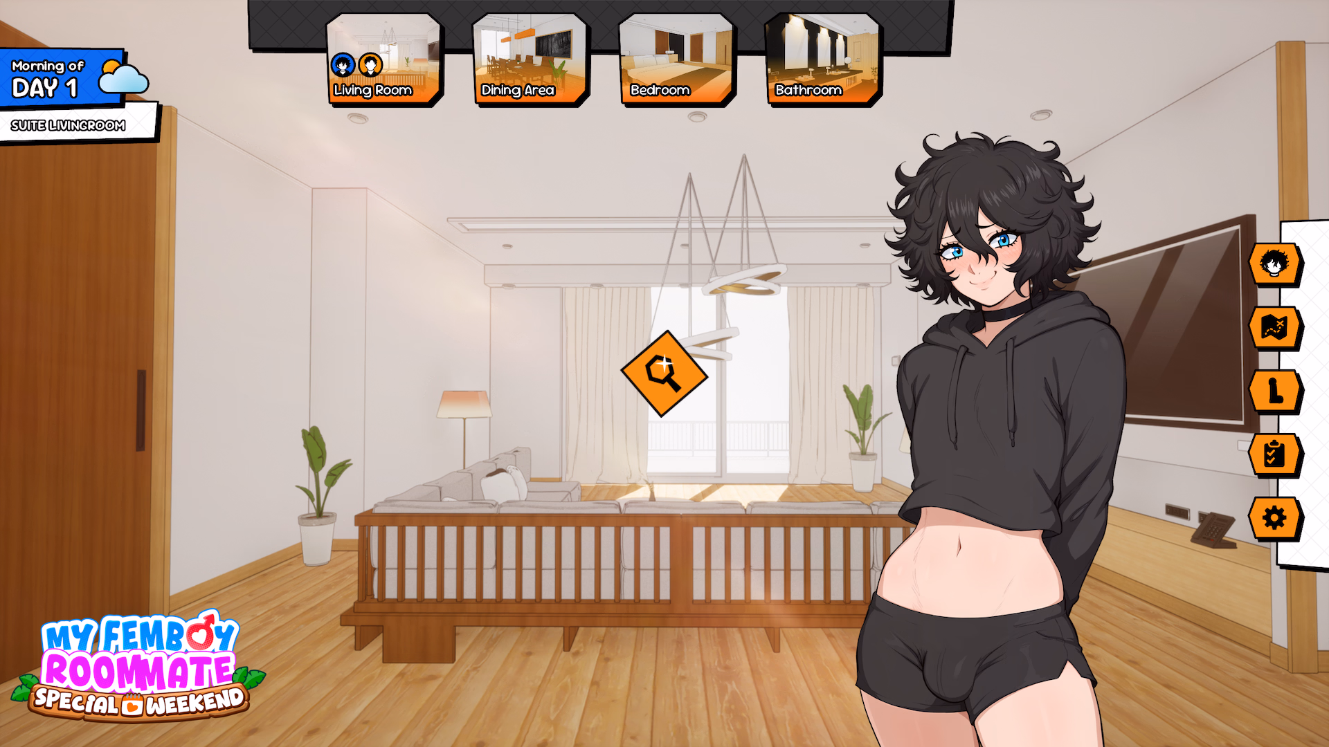 伪娘室友:特别周末(My Femboy Roommate Special Weekend)Demo 精翻汉化 游戏截图 8