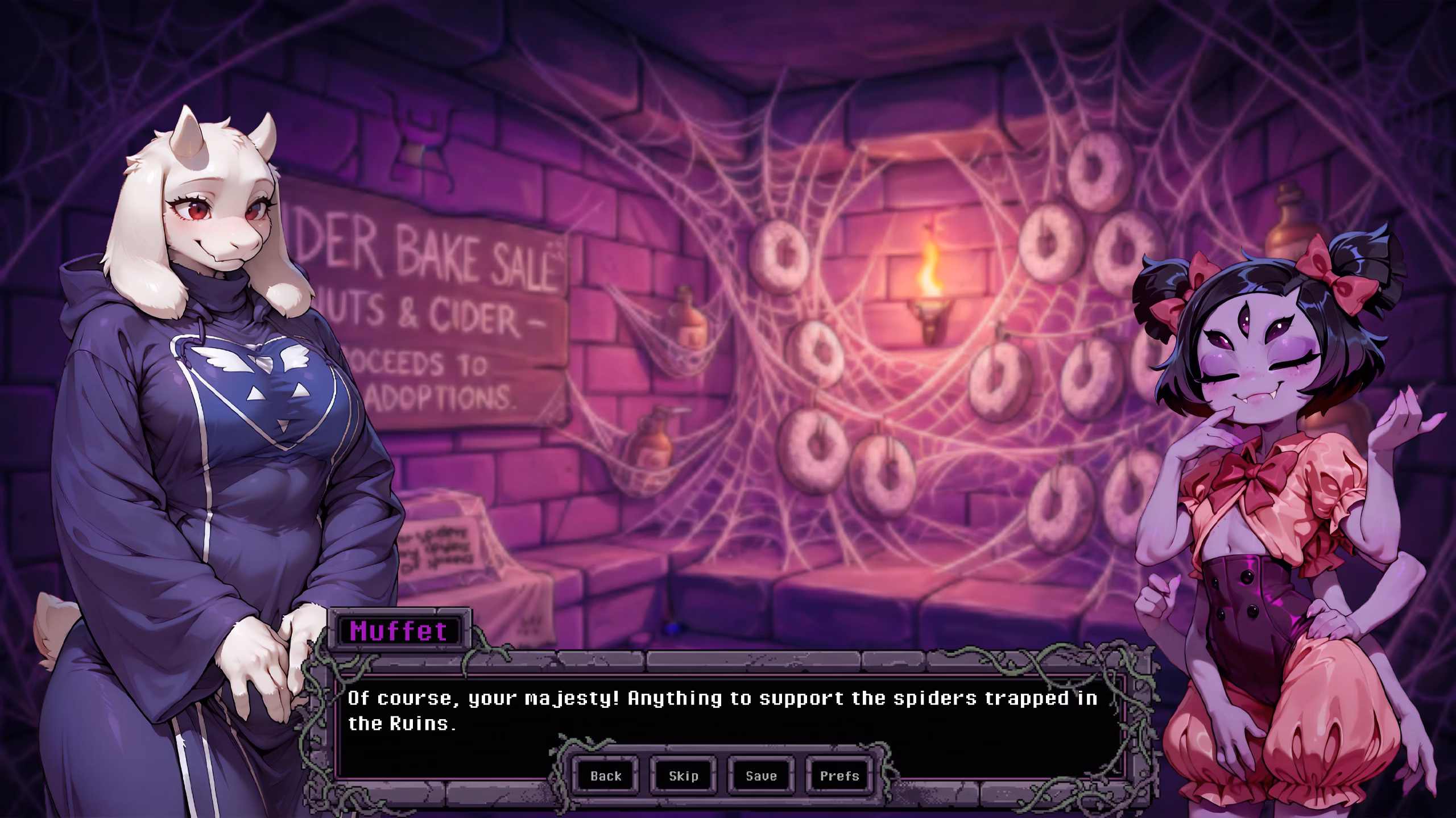 托丽尔的怀抱：地下情欲（Toriel's Embrace）v0.2 精翻汉化 游戏截图 4