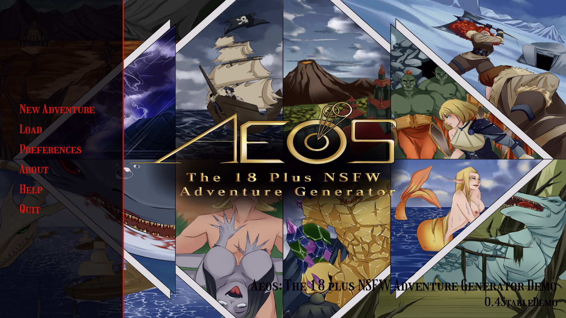 异星淫乱冒险生成器(Aeos: The NSFW Adventure Generator)v0.4 Demo 精翻汉化 游戏截图 1