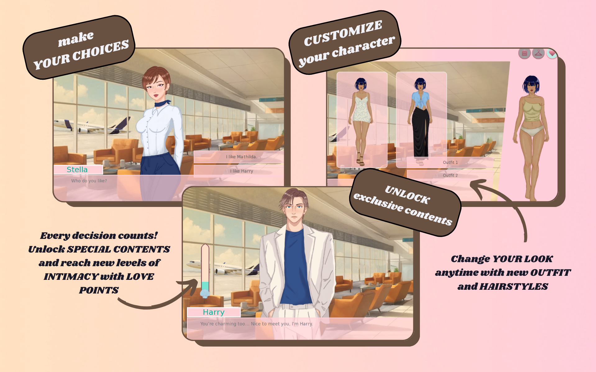 珊瑚湾酒店：夏威夷浪漫之旅（Coral Cove Hotel）v0.5 精翻汉化 游戏截图 1