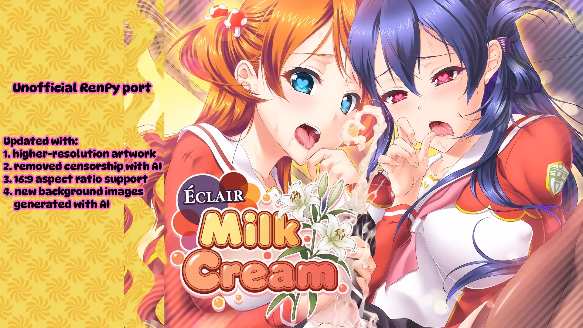 闪电泡芙:扶她暗恋日记(Eclair Milk Cream)v1.1 部分汉化 游戏截图 1