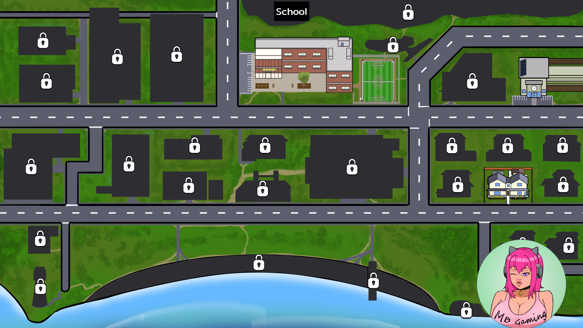 蜜流高校：海滨小镇的后宫日常（Honeyside Story）v0.0.4 精翻汉化 游戏截图 4
