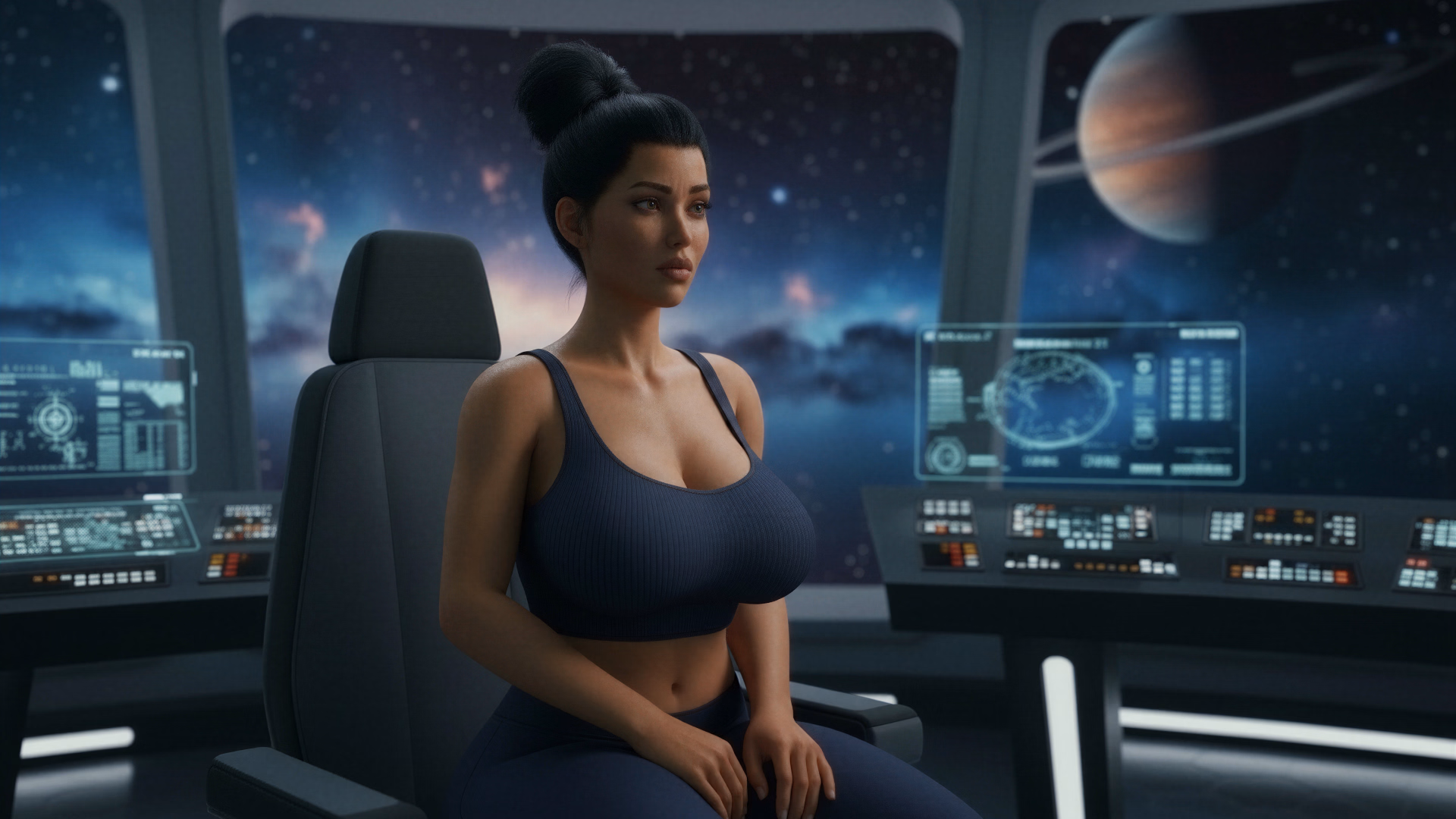 太空熟女：孤星诱惑（MILF in Space）v0.2 精翻汉化 游戏截图 4