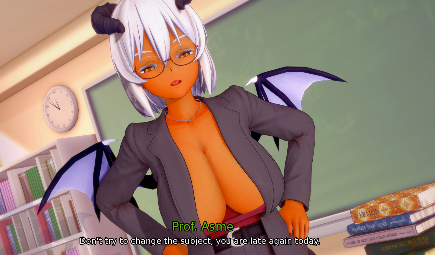 与恶魔共读:补习诱惑(Studying with the Demon)v0.1 精翻汉化 游戏截图 2