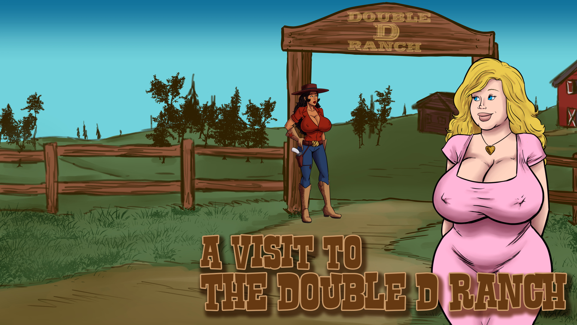 拜访巨乳农场：热情的母牛（A Visit to the Double D Ranch）v0.1 精翻汉化 游戏截图 1