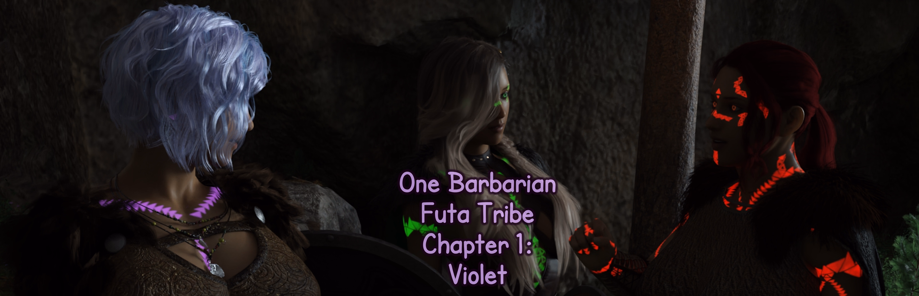 狂野扶她部落:紫罗兰之章(One Barbarian Futa Tribe Chapter 1: Violet)v1.0 精翻汉化 游戏截图 1