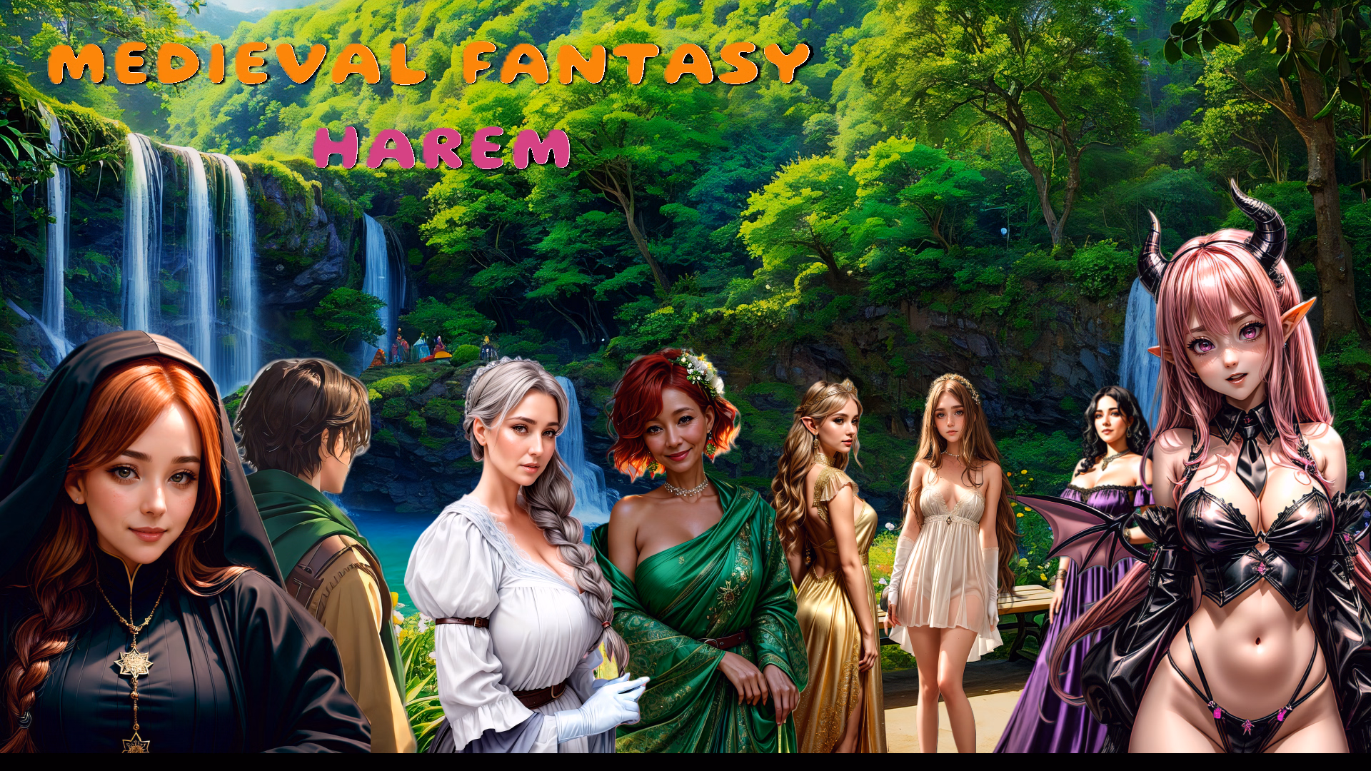 中世纪奇幻后宫:领主的肉欲盛宴(Medieval Fantasy Harem)v0.23 精翻汉化 游戏截图 1
