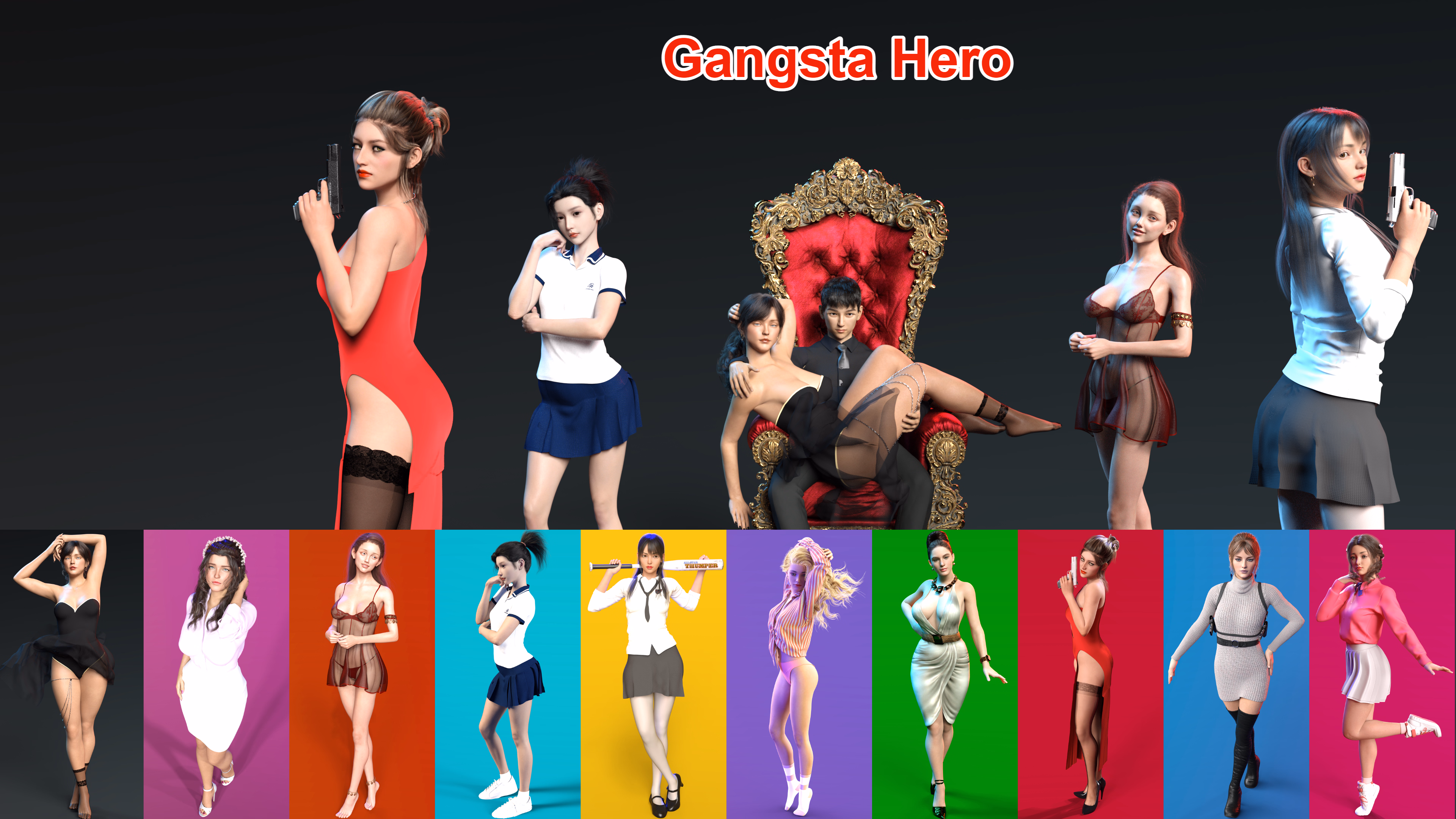 黑帮英雄:武术后宫(Gangsta Hero)v0.01 精翻汉化 游戏截图 1