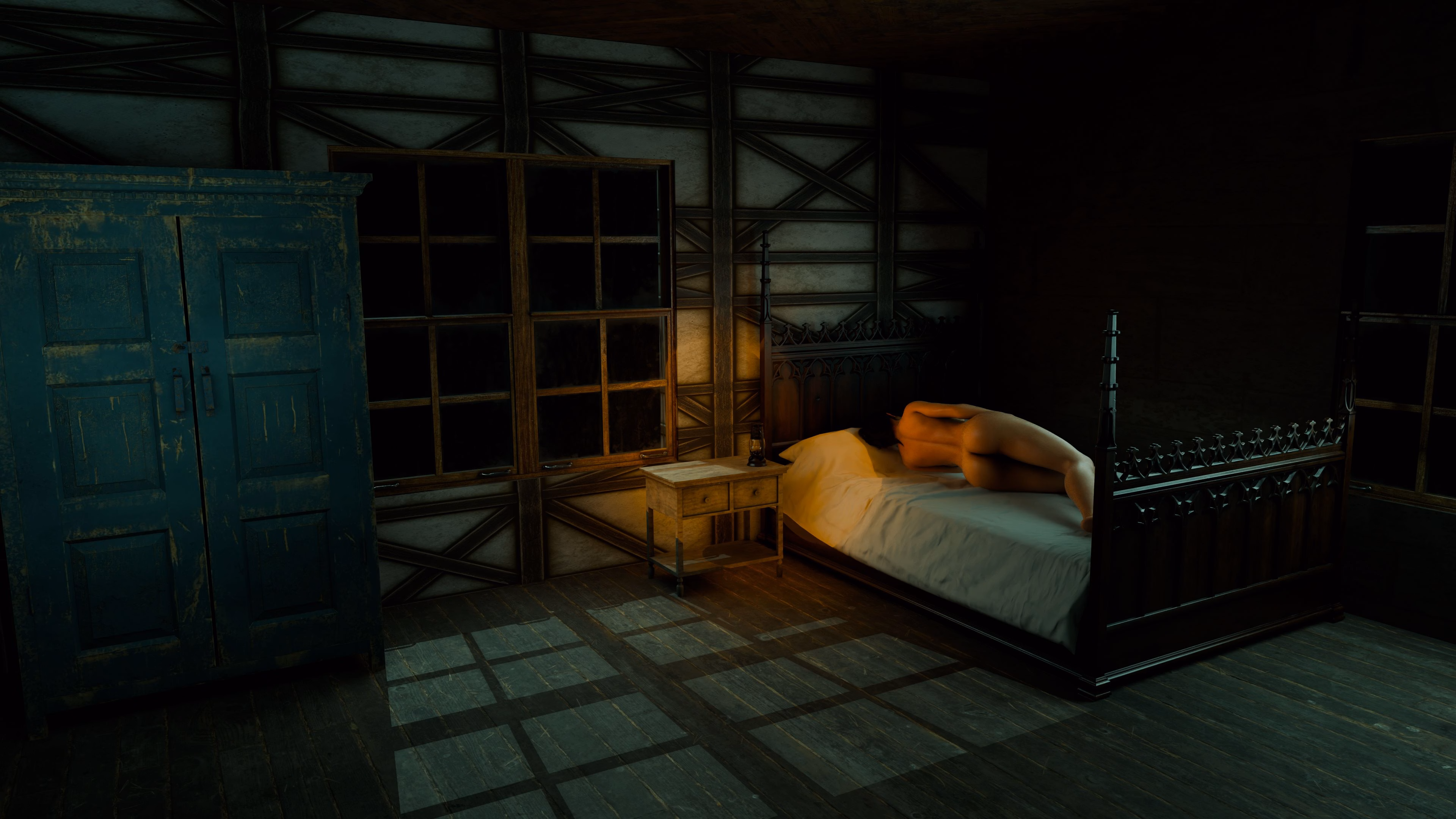 欲念之夜:恐怖与情色交织(The Night)v0.1 精翻汉化 游戏截图 6