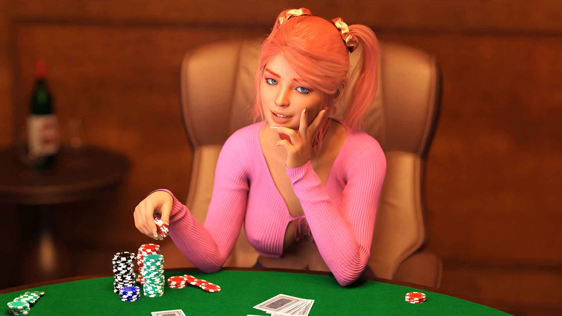我的亲爱日记:脱衣扑克 5(My Dear Diary: Strip Poker 5)v0.7 精翻汉化 游戏截图 3
