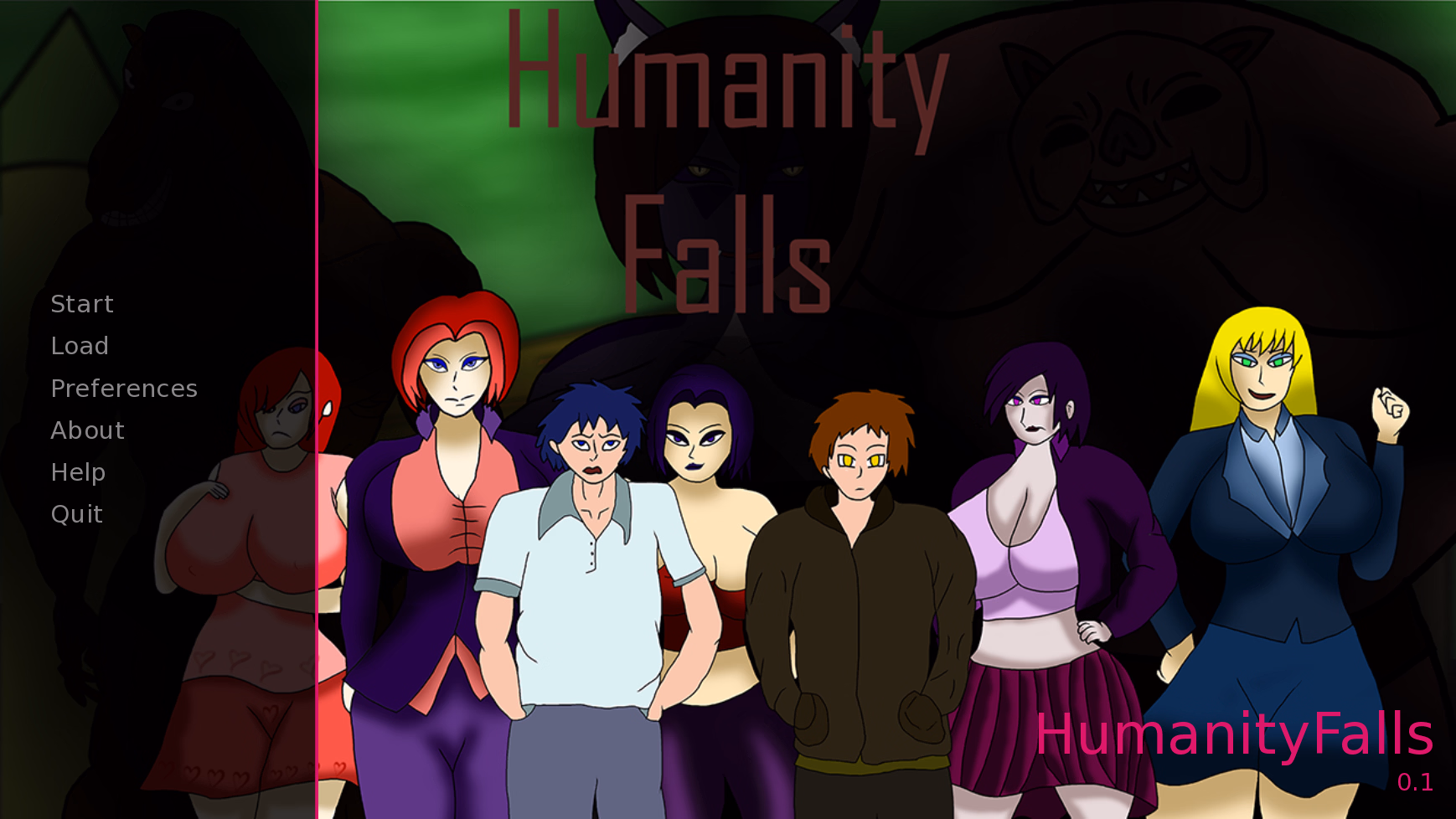 人性陨落：堕落深渊（Humanity Falls）v0.1 精翻汉化 游戏截图 1