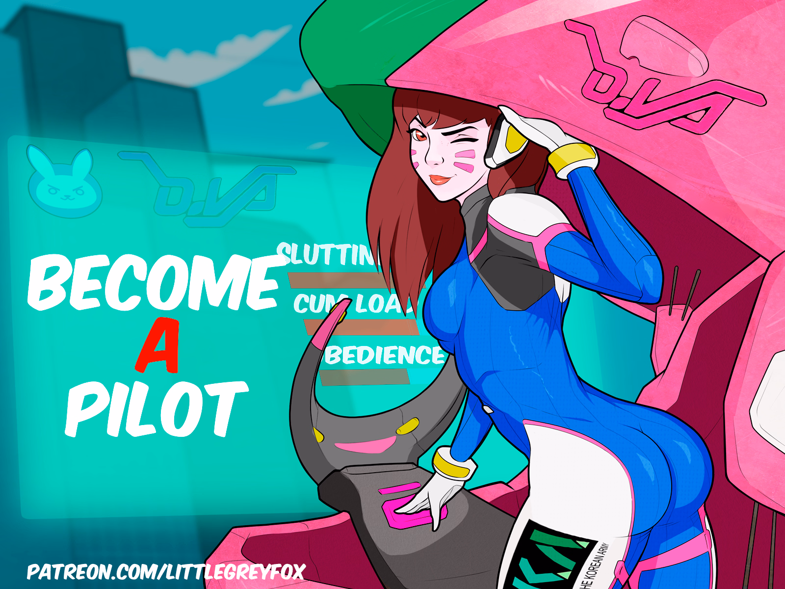 王牌飞行员:D.Va的校园沉沦(Become A Pilot)v0.4 精翻汉化 游戏截图 1