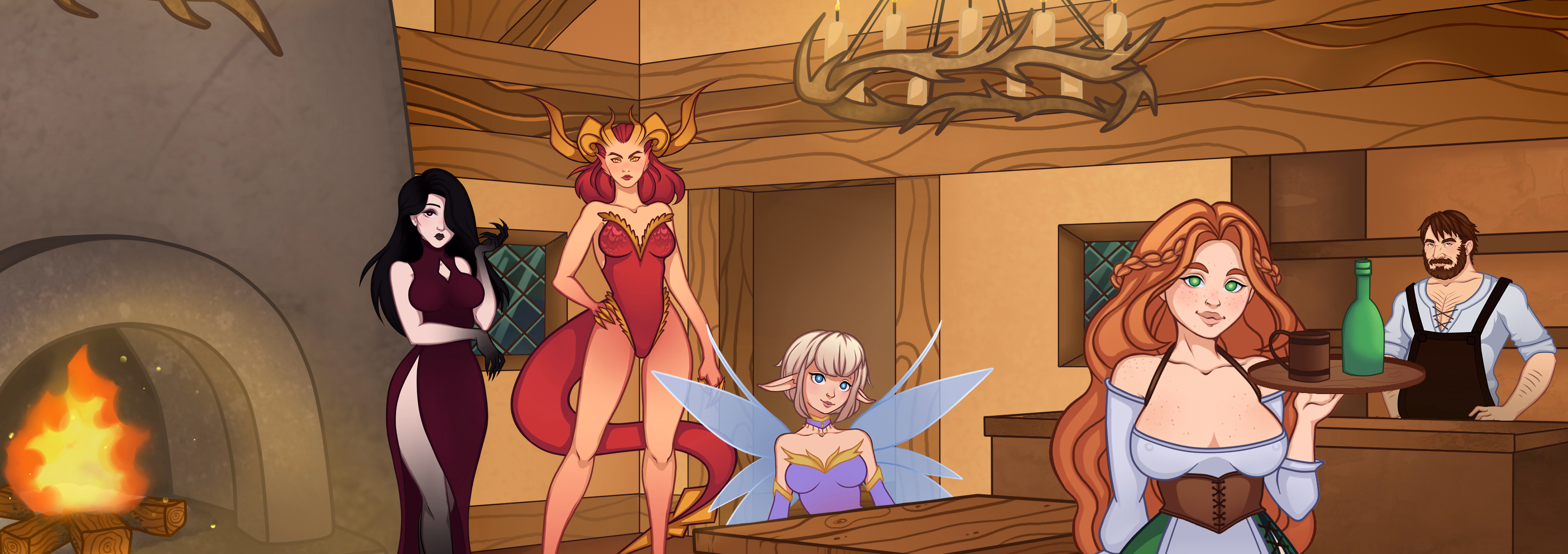 幻想客栈:魔物娘管理(Fantasy Inn)v0.1.7a 精翻汉化 游戏截图 1