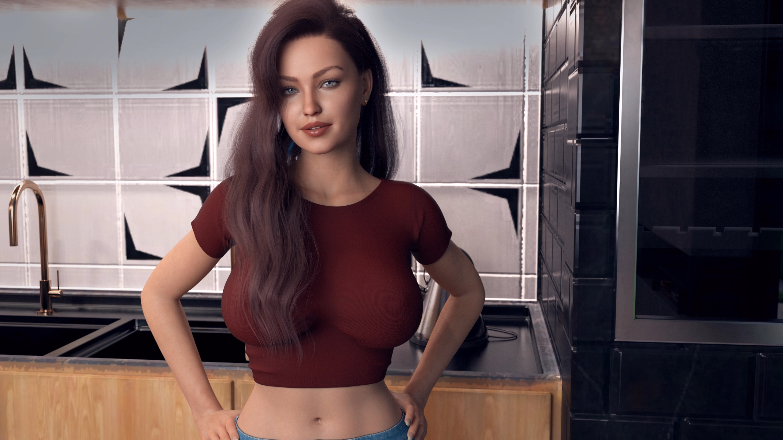 紧闭的房门：禁忌之恋的越界（Behind Closed Doors）v0.43 Demo 精翻汉化 游戏截图 4