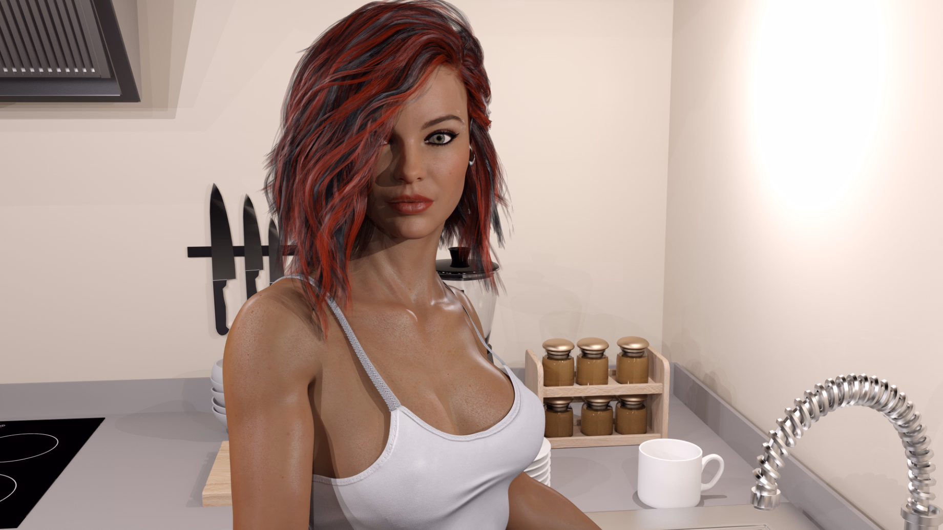 甜蜜之家：保姆与继女的沦陷（Home Sweet Home）v0.153fix 精翻汉化 游戏截图 4