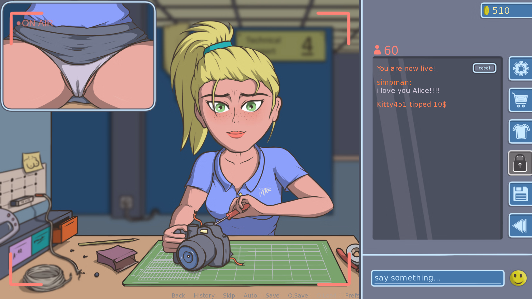 网黄之路:爱丽丝的脱衣直播(WebFame)v0.7.2 精翻汉化 游戏截图 7