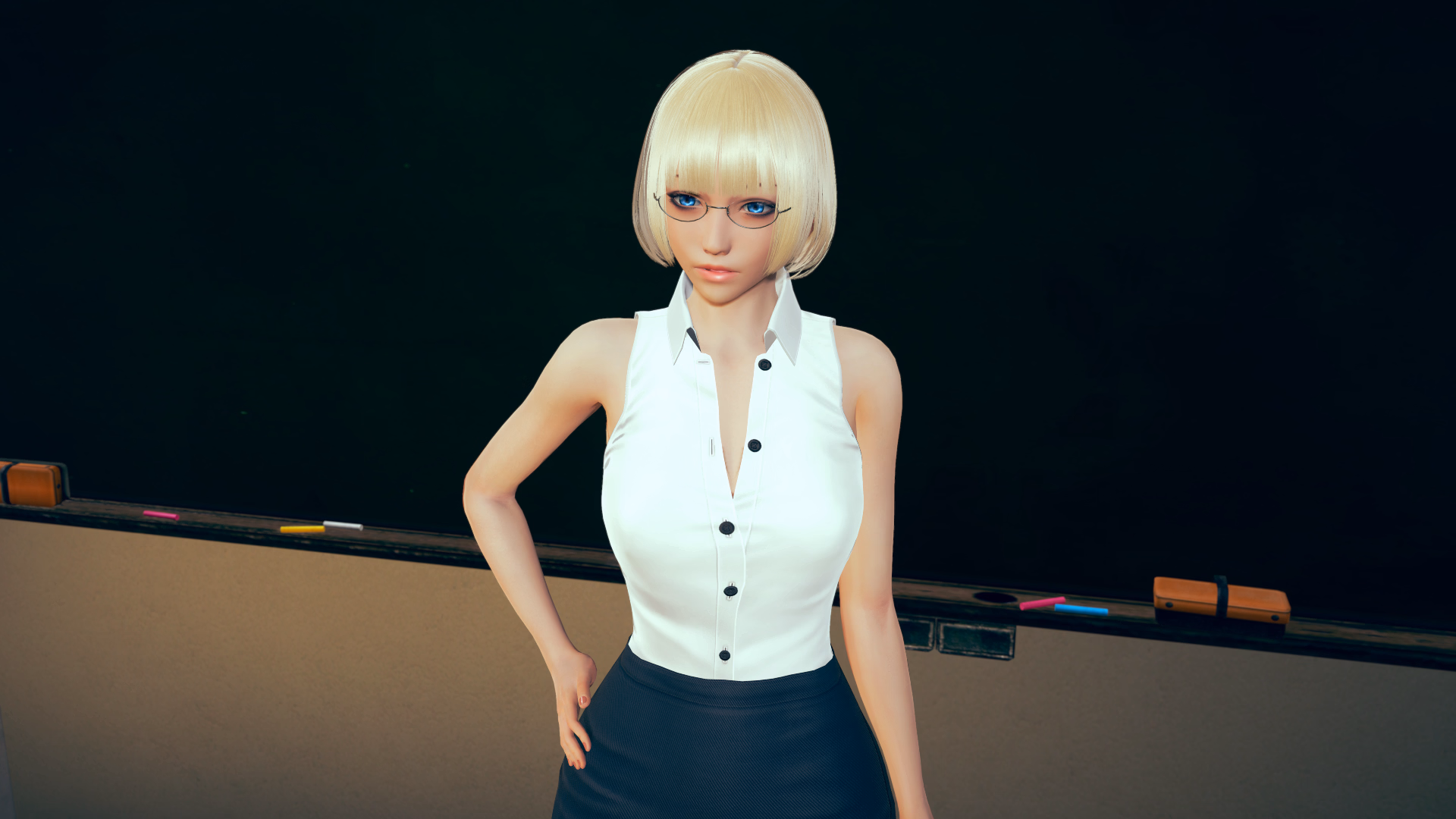 我的老婆学院：阿姨同居（My Waifu Academia）Demo 精翻汉化 游戏截图 5