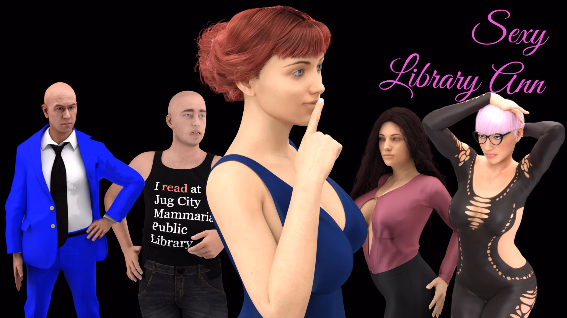 性感图书管理员安:巨乳图书馆的淫乱日常(Sexy Library Ann)S1E1 精翻汉化 游戏截图 1