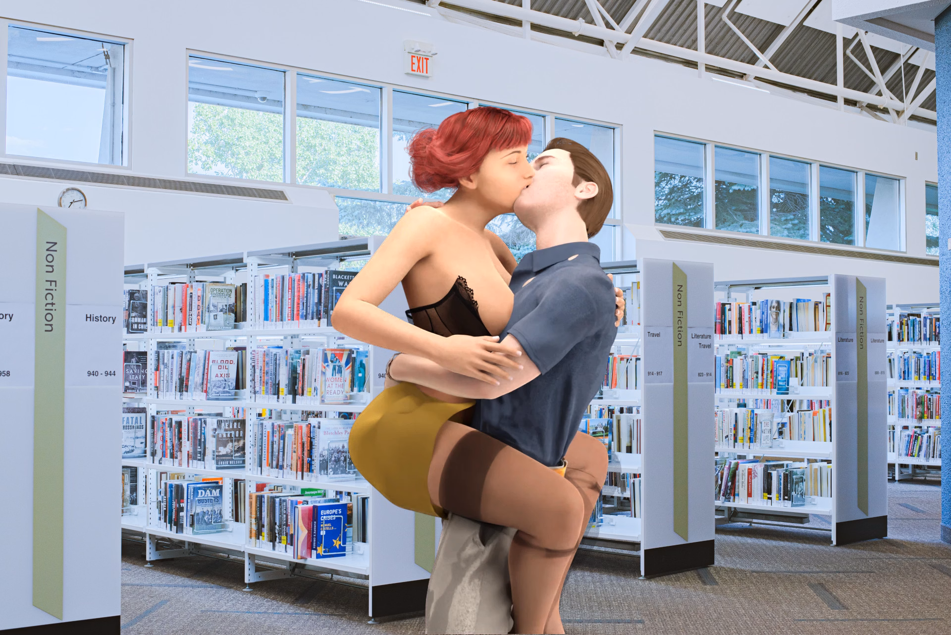 性感图书管理员安:巨乳图书馆的淫乱日常(Sexy Library Ann)S1E1 精翻汉化 游戏截图 4