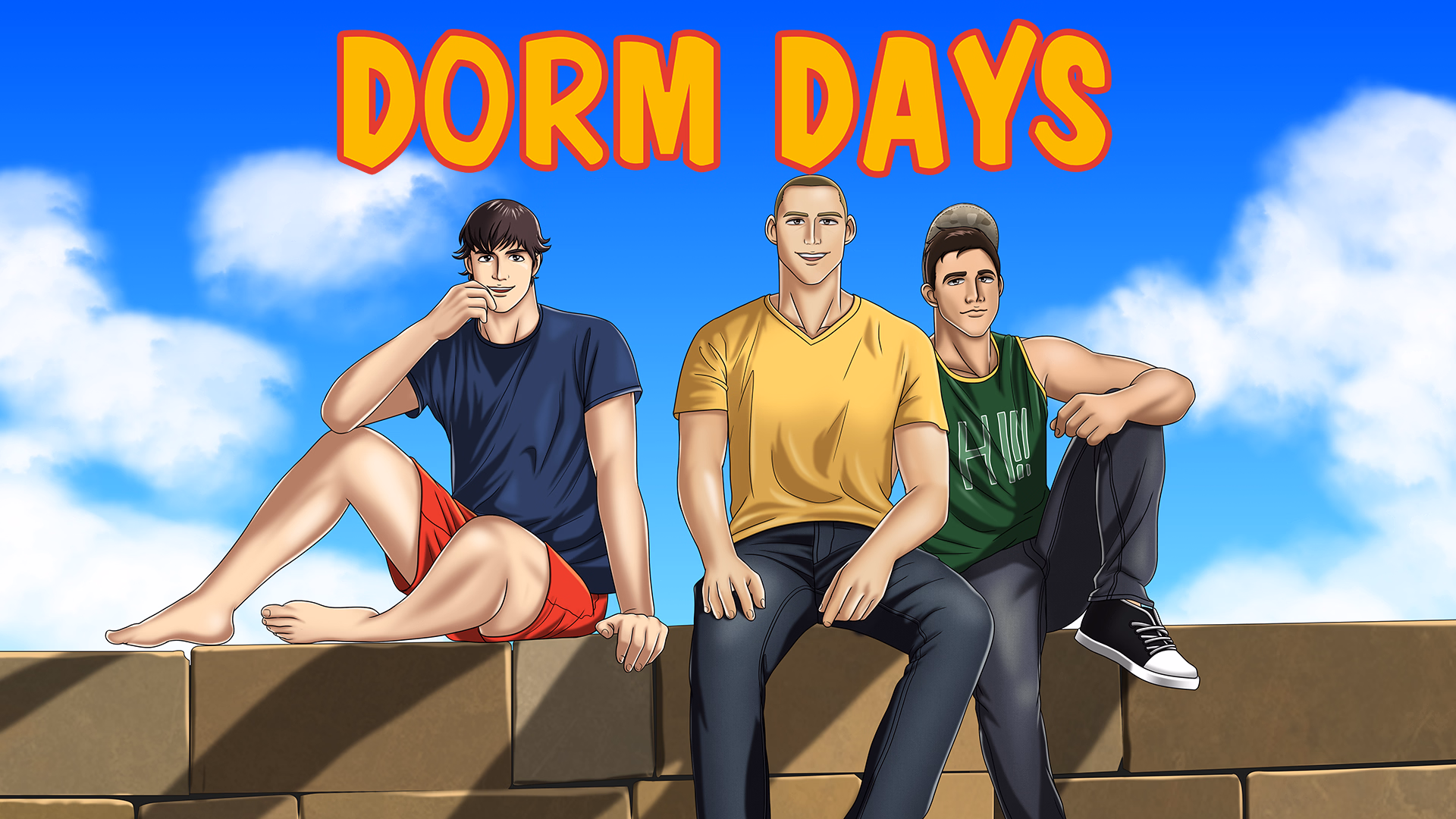 宿舍时光:男寝群交(Dorm Days)V1.1.0 精翻汉化 游戏截图 1