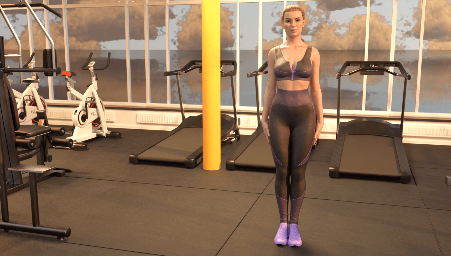 健身调教:增重与肉体改造(Fitness Game)v1.0 精翻汉化 游戏截图 1