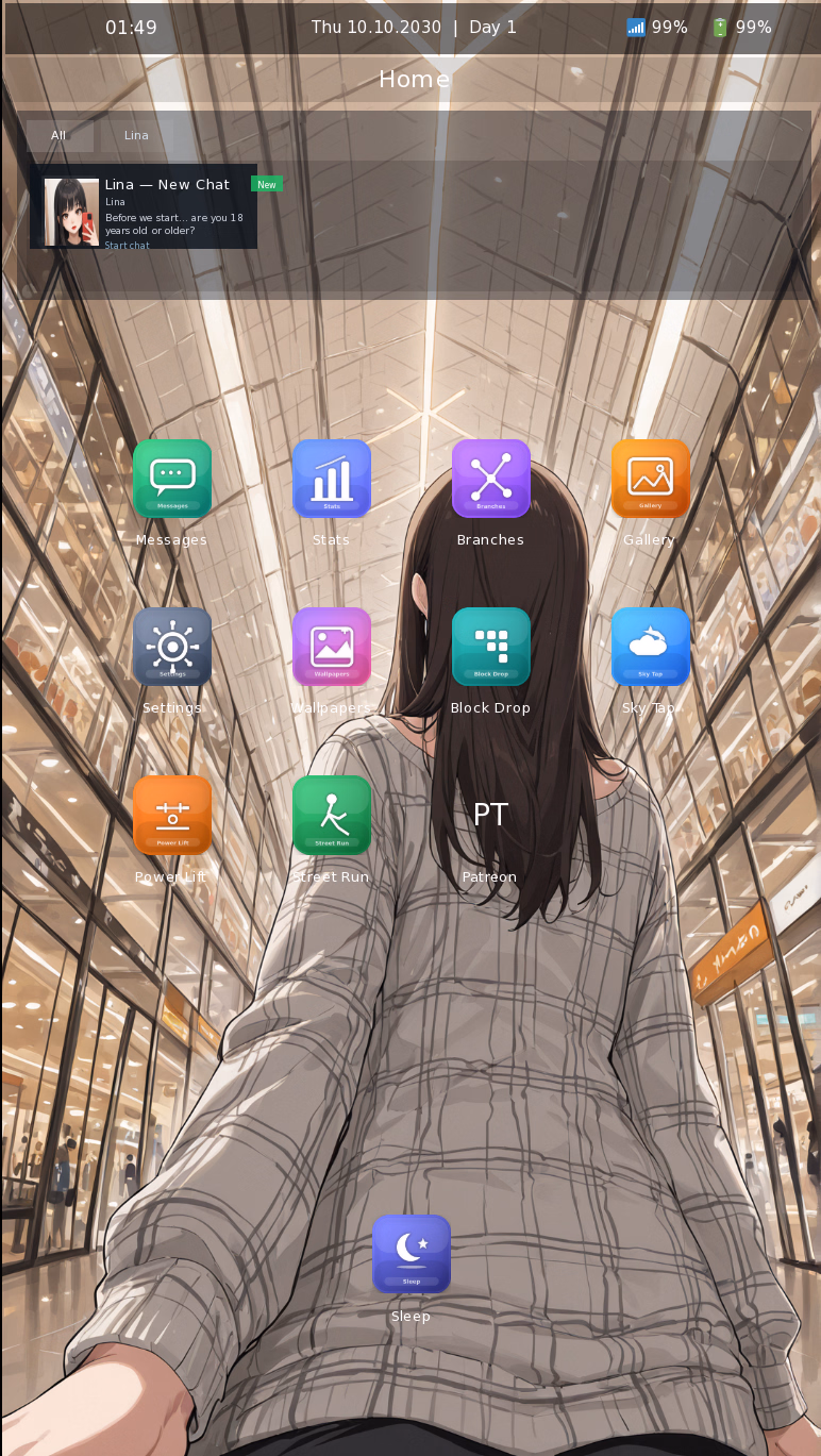 手机生活：网恋模拟器（Phone Life）v0.1.1 精翻汉化 游戏截图 3