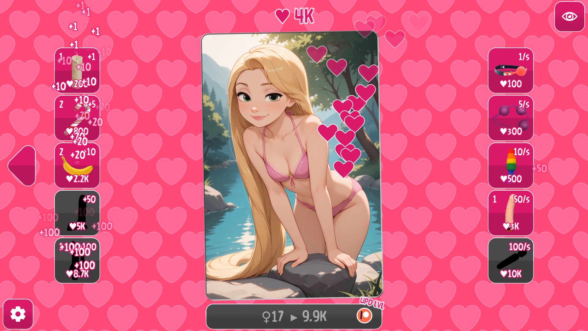 长发公主点击器：高潮不断（Rapunzel Clicker）v1.2 Free 精翻汉化 游戏截图 3