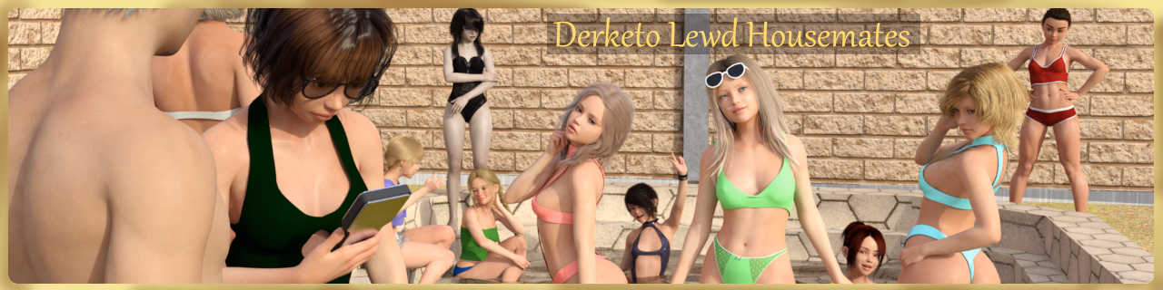 淫乱室友：辣妈与辣妹的同居幻想（Derketo Lewd Housemates）v1.0 精翻汉化 游戏截图 1