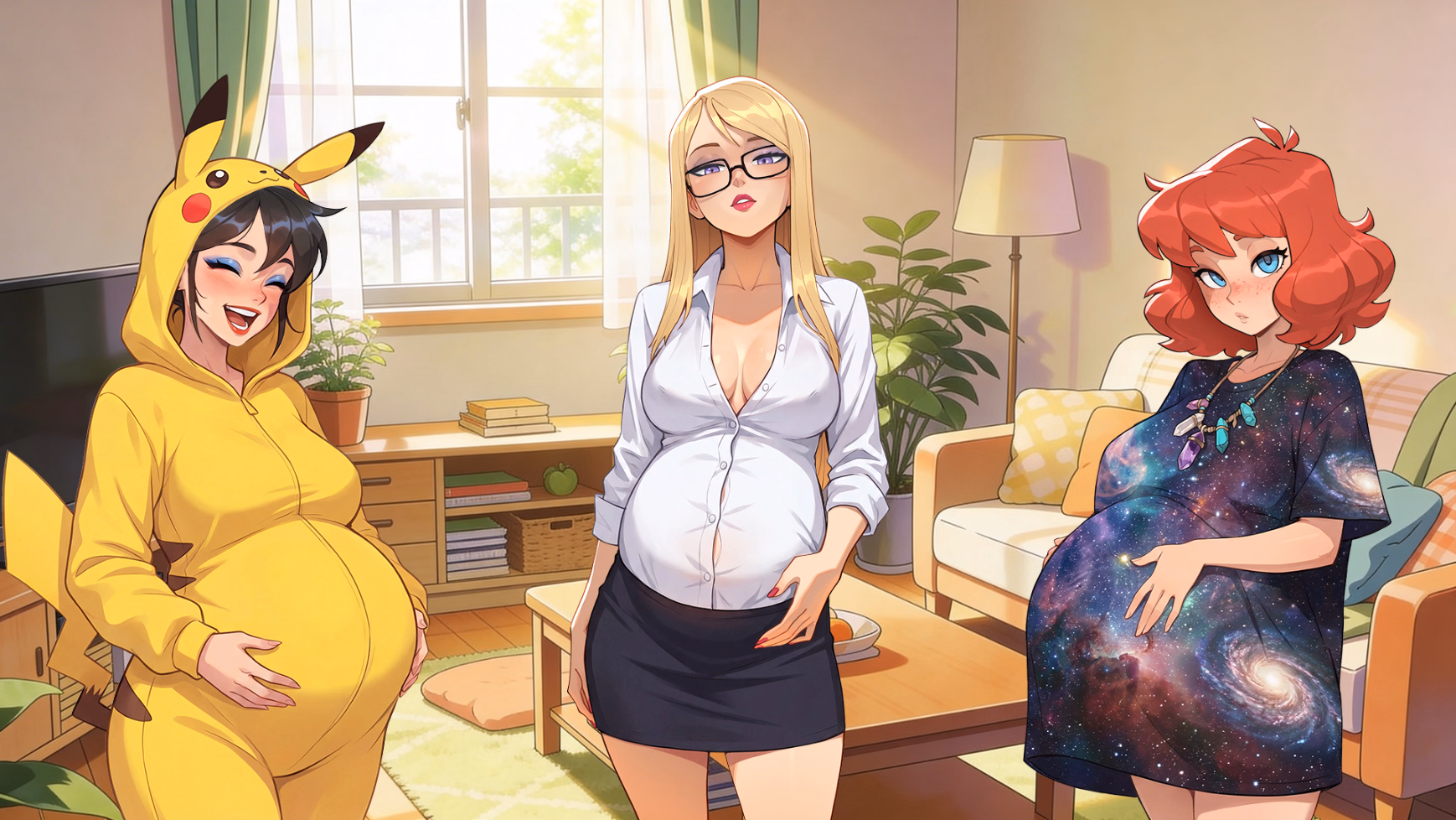 孕妇室友求助:合租配种日记(Pregnant Roommates, Send Help!)v0.0.5 U1 精翻汉化 游戏截图 7