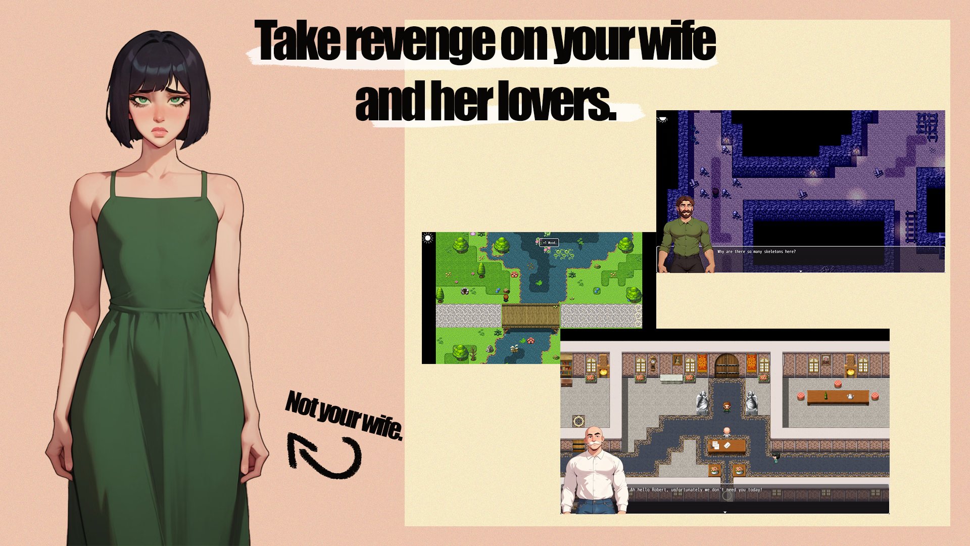 RPG/汉化/NTR丨 NTR复仇/NTR Revenge Ver0.2.1 AI汉化--礼包码：150610【20250519】 游戏截图 5