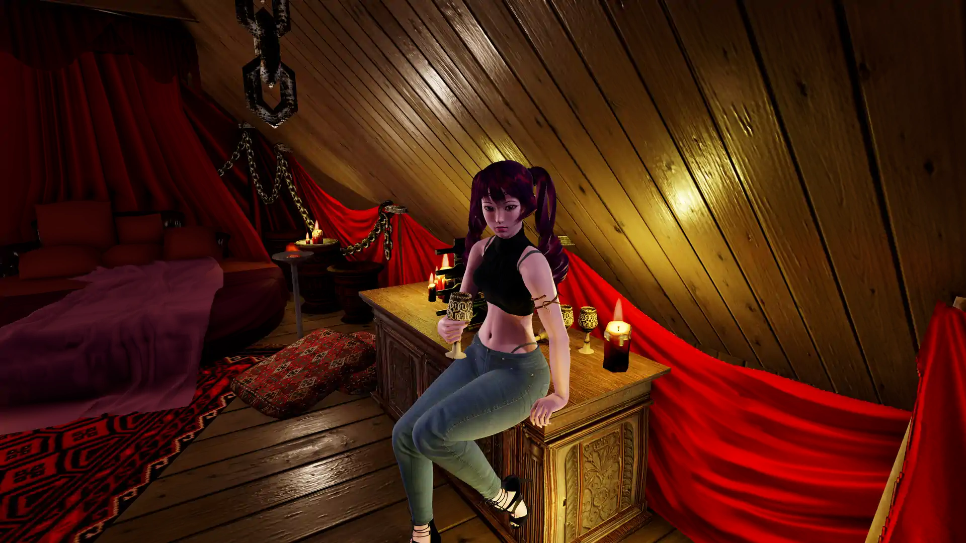 亚洲风SLG/动态/更新丨 裂谷中的房子 A House in the Rift v0.7.20r1 汉化版 【20250527】 游戏截图 4