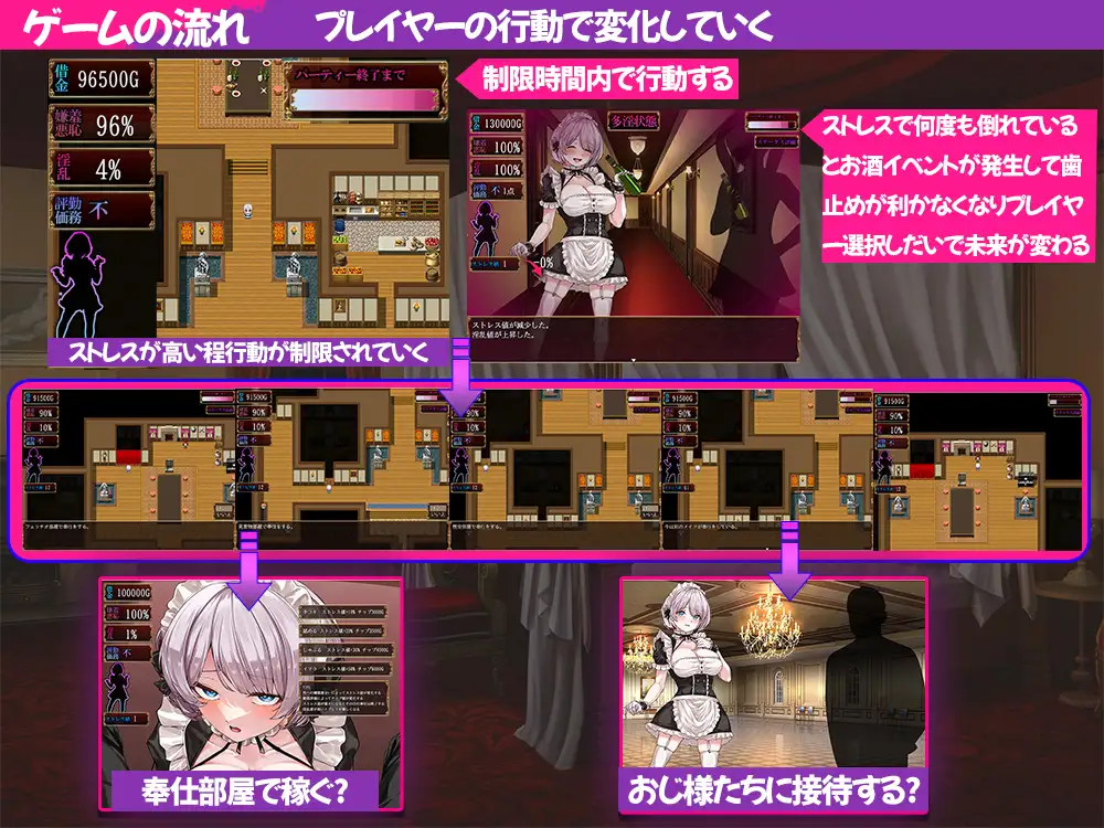 RPG汉化丨堕落女仆阴道与毒药/没落メイド膣と毒薬 【20250805】 游戏截图 8