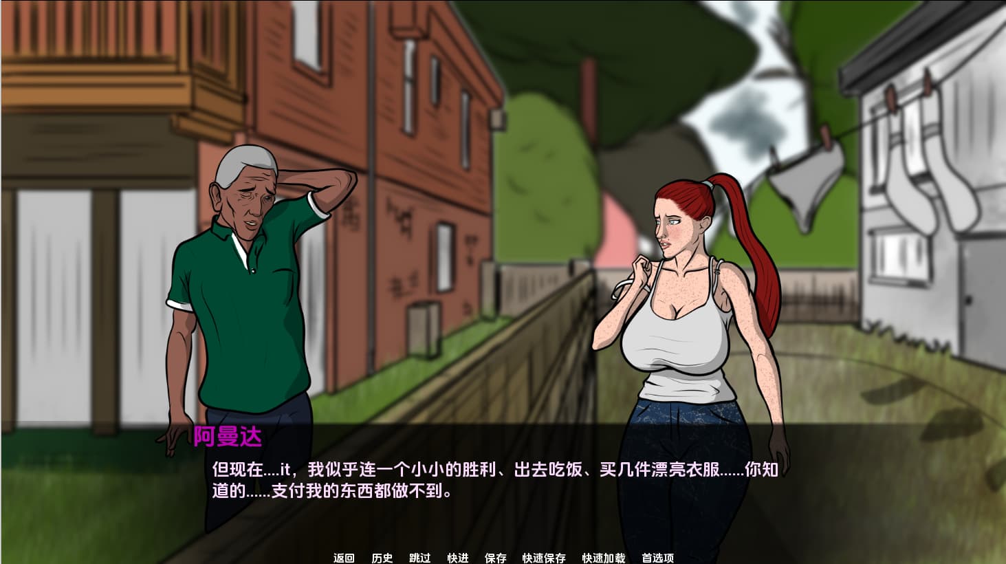 SLG/汉化丨欲望小镇阿曼达的色情之路 Lust Town,Amanda'Ss road to porn v1.0 PC+安卓汉化版 【20250821】 游戏截图 1