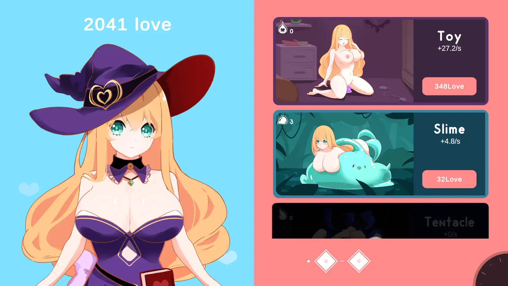 新作SLG/中文/动态丨乳揺れclicker!魔女見習い~淫魔の試練 官方中文版 【20251005】 游戏截图 3