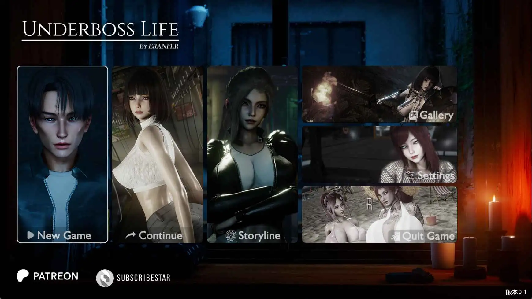 亚洲SLG/汉化/动态/双端丨副手人生/Underboss Life v0.1 【20251014】 游戏截图 1