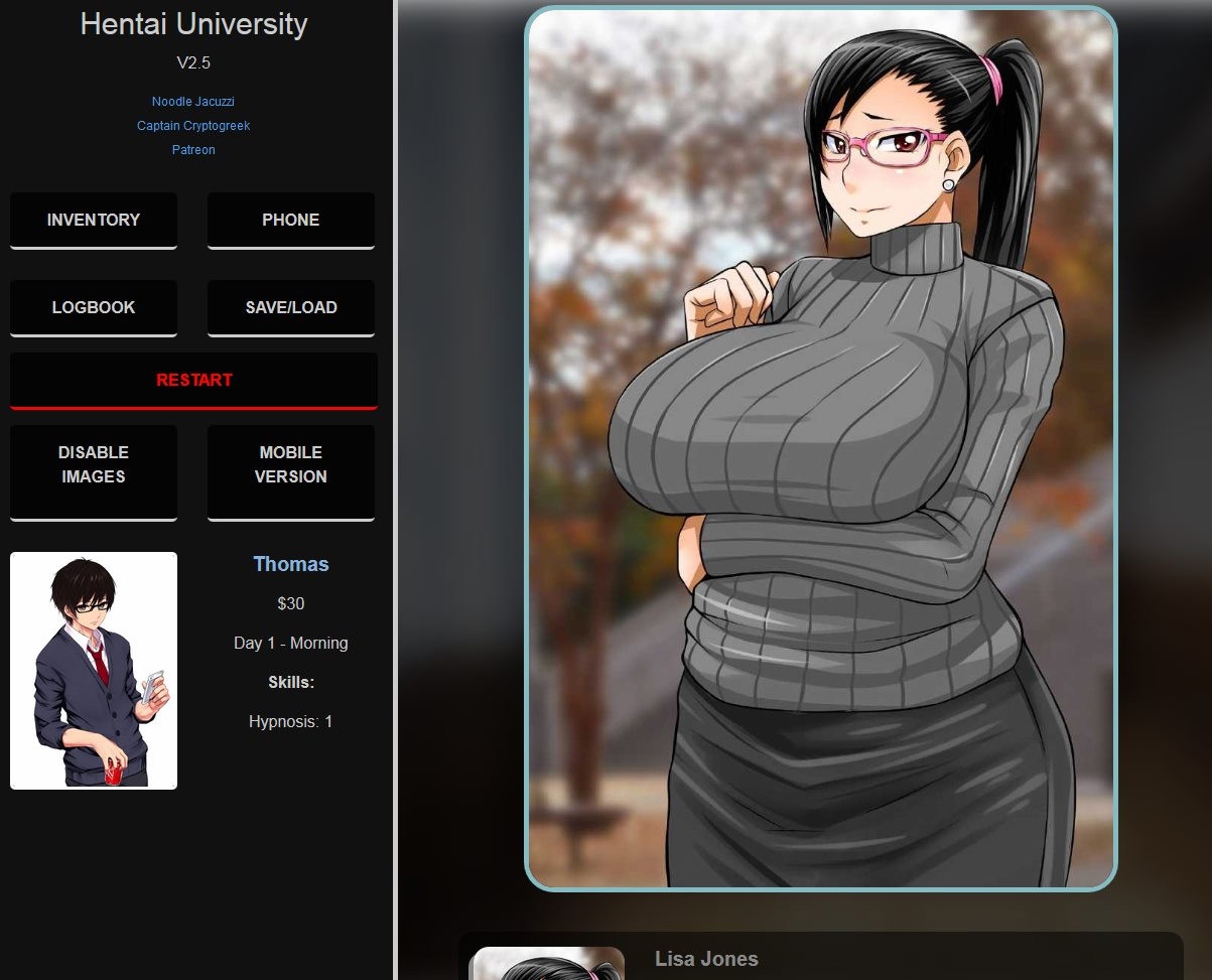 2D欧美HTML动态浏览器翻译中文丨无尽大学 Hentai University  v31【20240216】 游戏截图 5